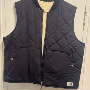 The North Face Navy Blue Quilted Vest Ladies